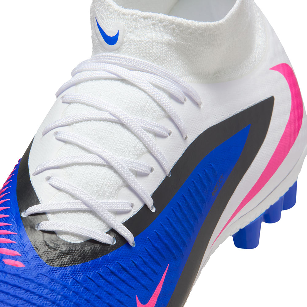 Nike Unisex Phantom 6 High academy Ag Soccer Cleats in Blue Color