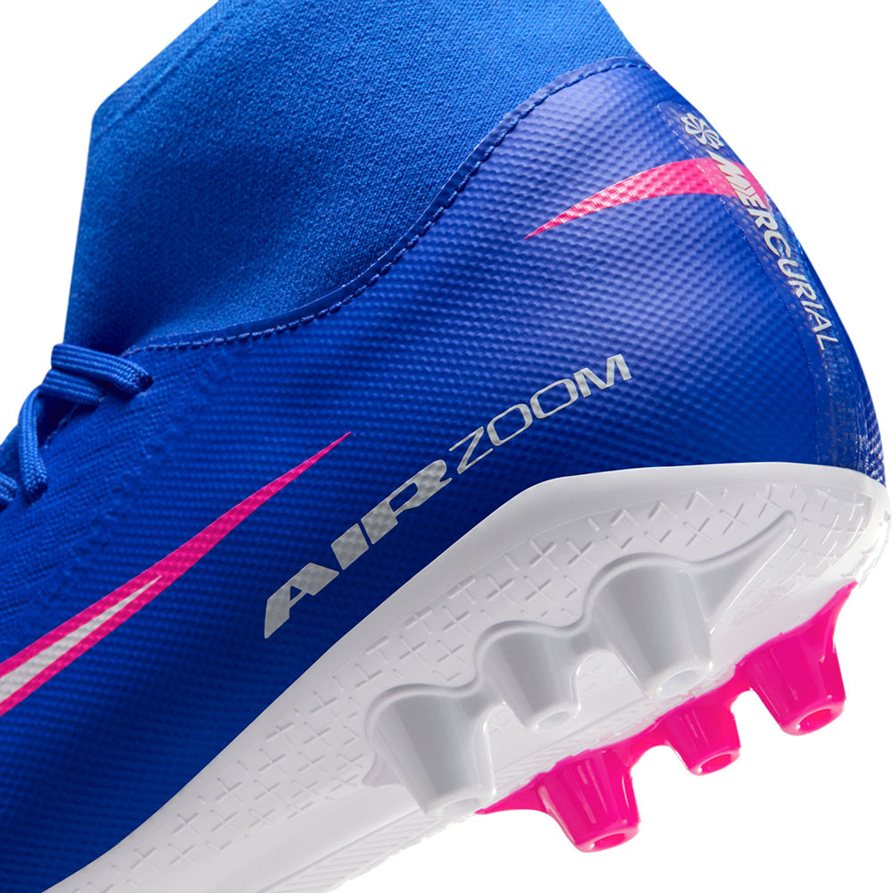 Nike Unisex Zm Superfly 10 academymy Ag Soccer Cleats in Blue Color