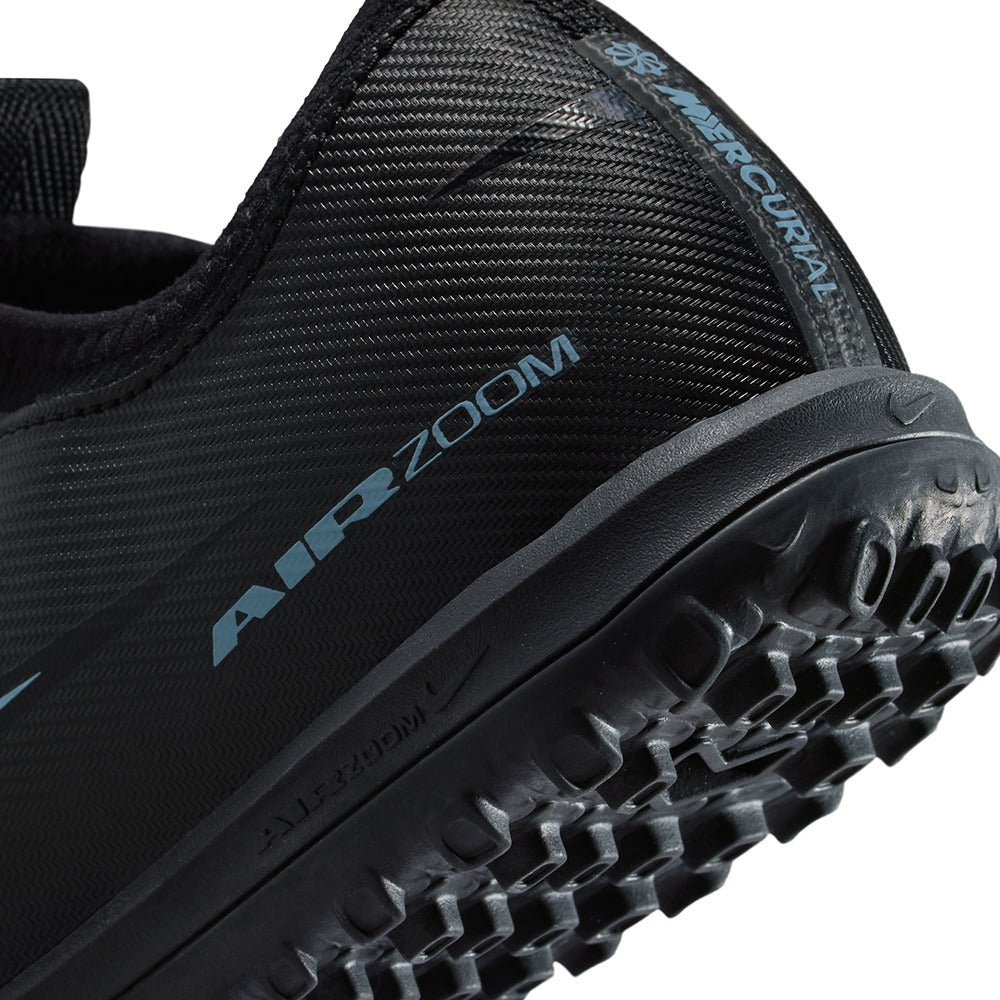 Nike Kids Zoom Vapor 16 academy TF Turf Cleats in Black Color
