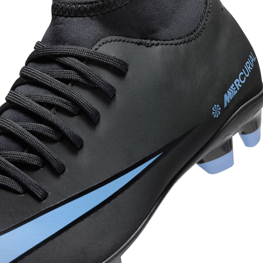 Nike Kids Superfly 10 Club FG/MG Soccer Cleats in Black Color