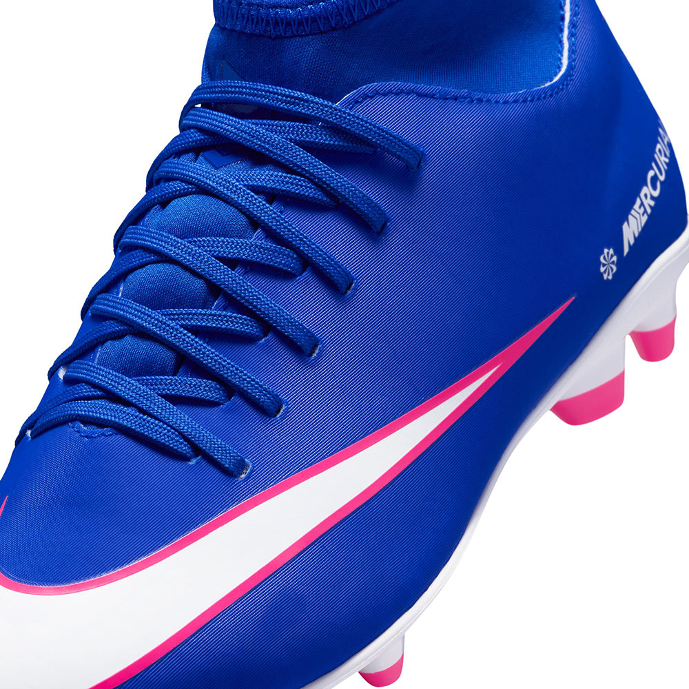 Nike Kids Superfly 10 Club FG/MG Soccer Cleats in Blue Color