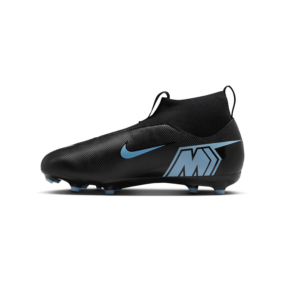 Nike Kids mercurial superfly 10 academy FG Soccer Cleats in Black Color