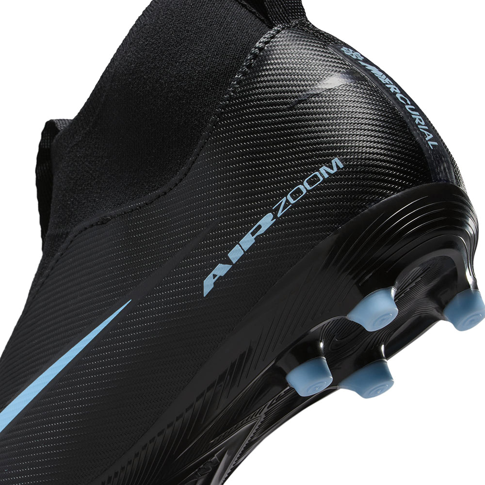 Nike Kids mercurial superfly 10 academy FG Soccer Cleats in Black Color