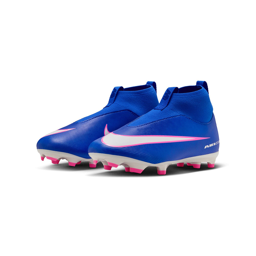 Nike Kids mercurial superfly 10 academy FG Soccer Cleats in Blue Color