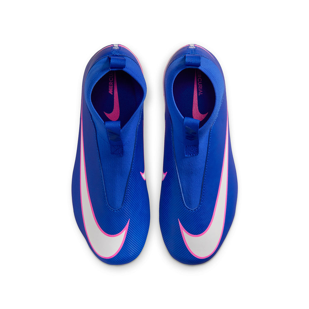 Nike Kids mercurial superfly 10 academy FG Soccer Cleats in Blue Color