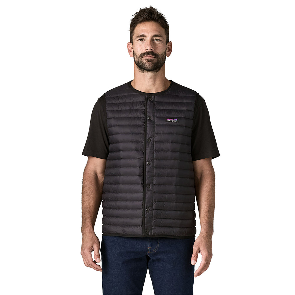 M'S LW DOWN SWEATER VEST | BLK-BLACK