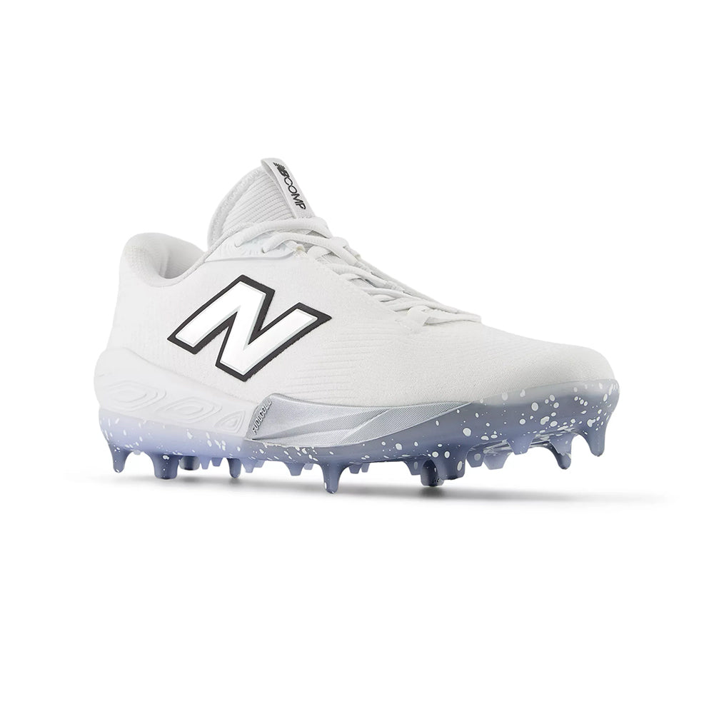 New Balance FuelCell Compv4 Baseball Cleats in White Color