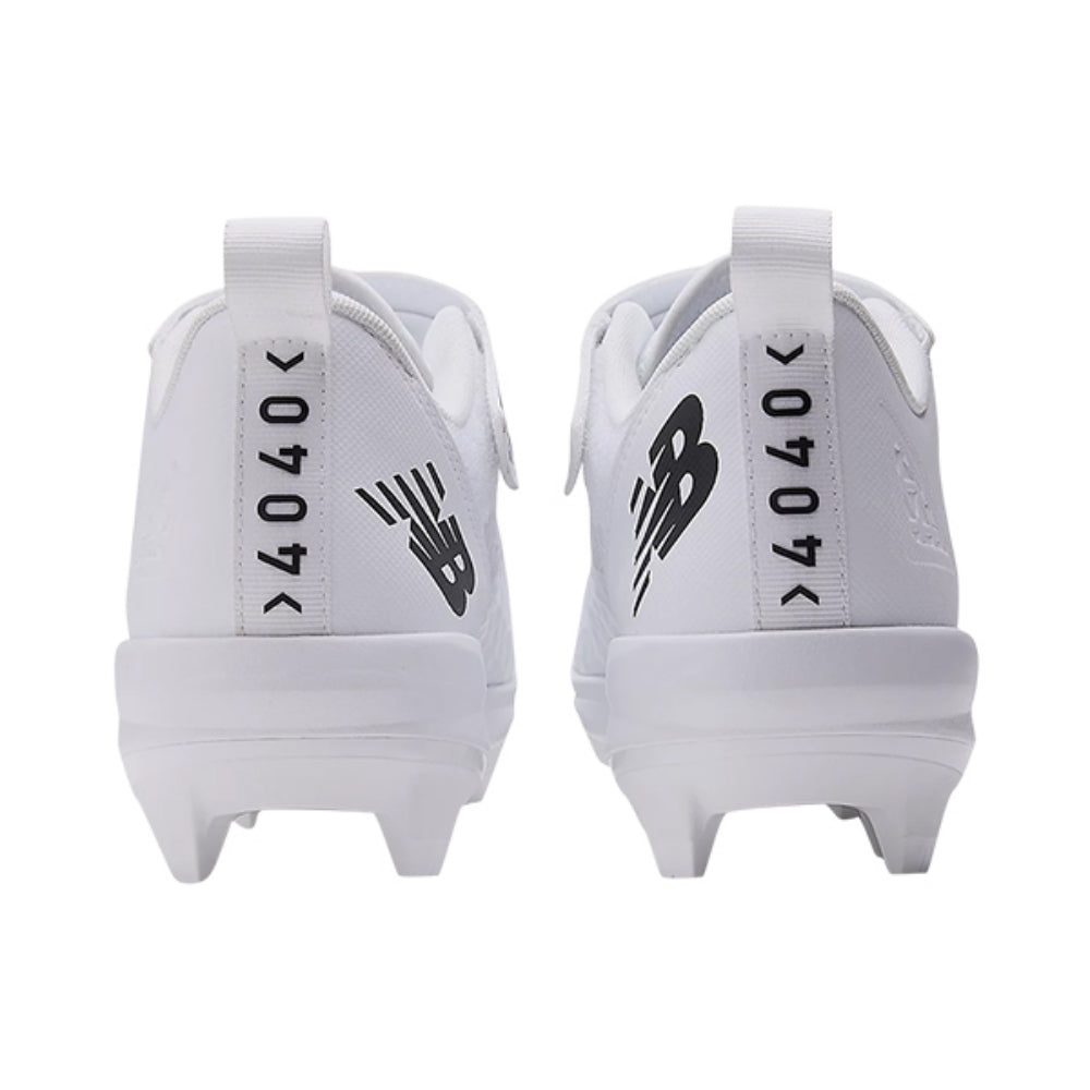 New Balance FuelCell 4040 V8 Molded Baseball Cleats in White Color
