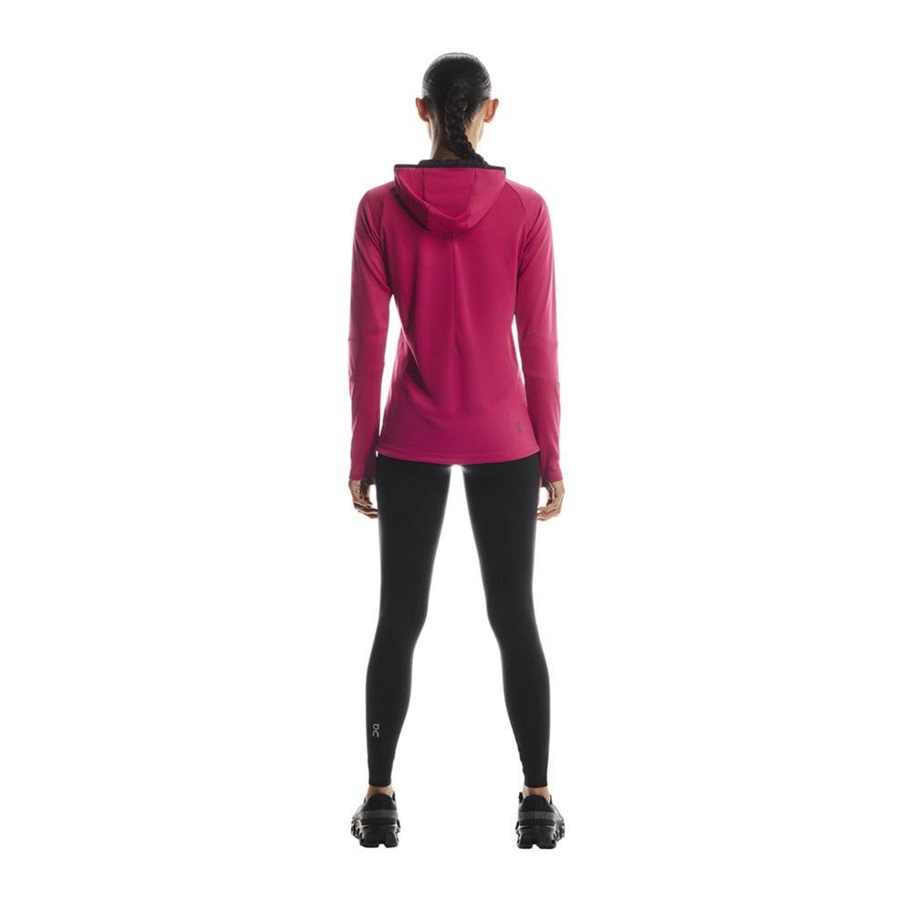 On W Climate Zip Hoodie Running Jackets in Red Color