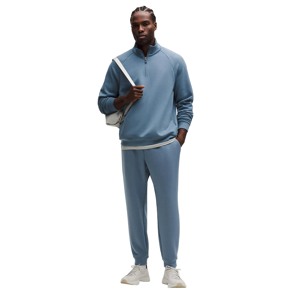 Lululemon Mens Smooth Spacer 1/4 Zip Pullover in Blue Color