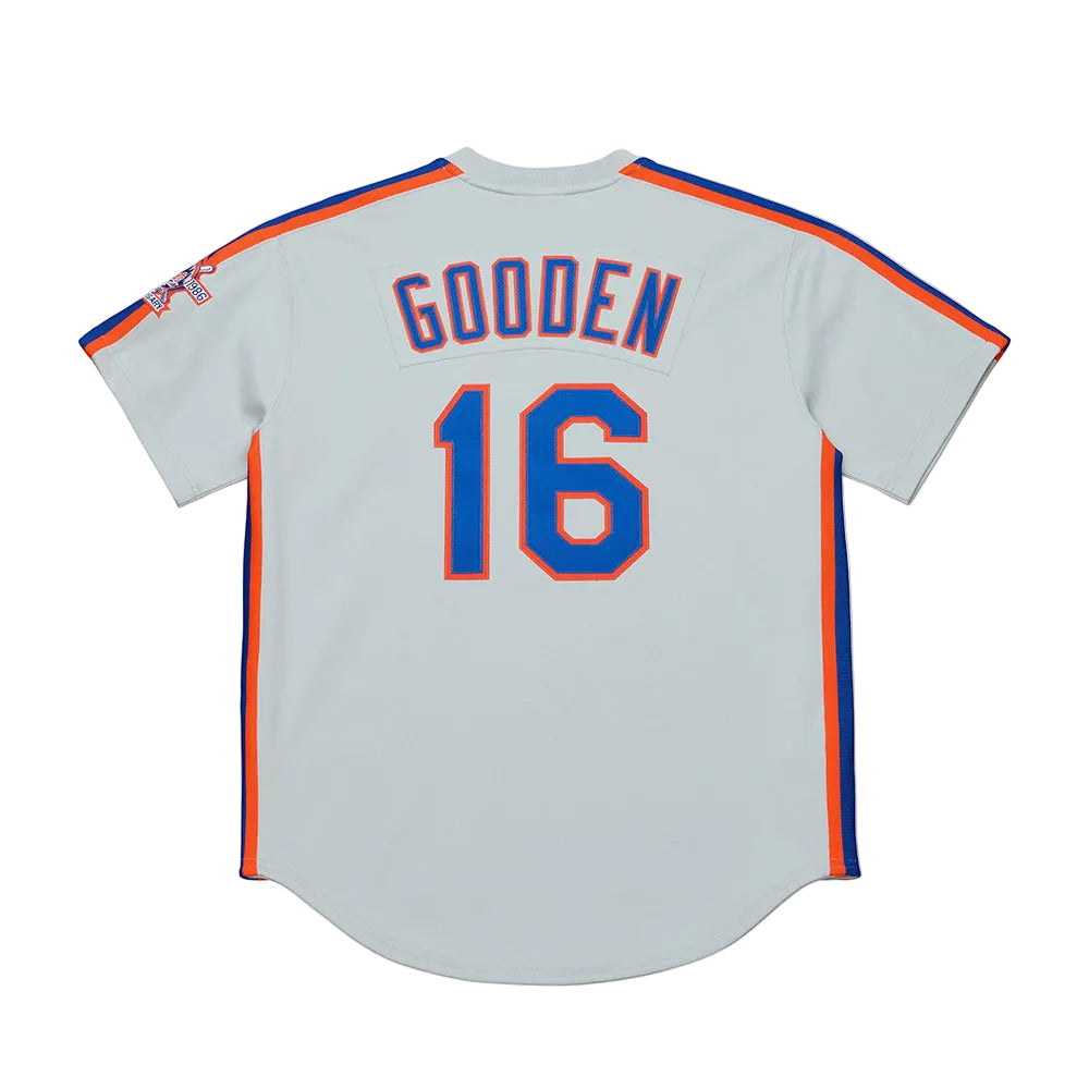 Mitchell And Ness Mens Nym'86 Auth Gooden Jrsy Fan Apparel in Grey Color