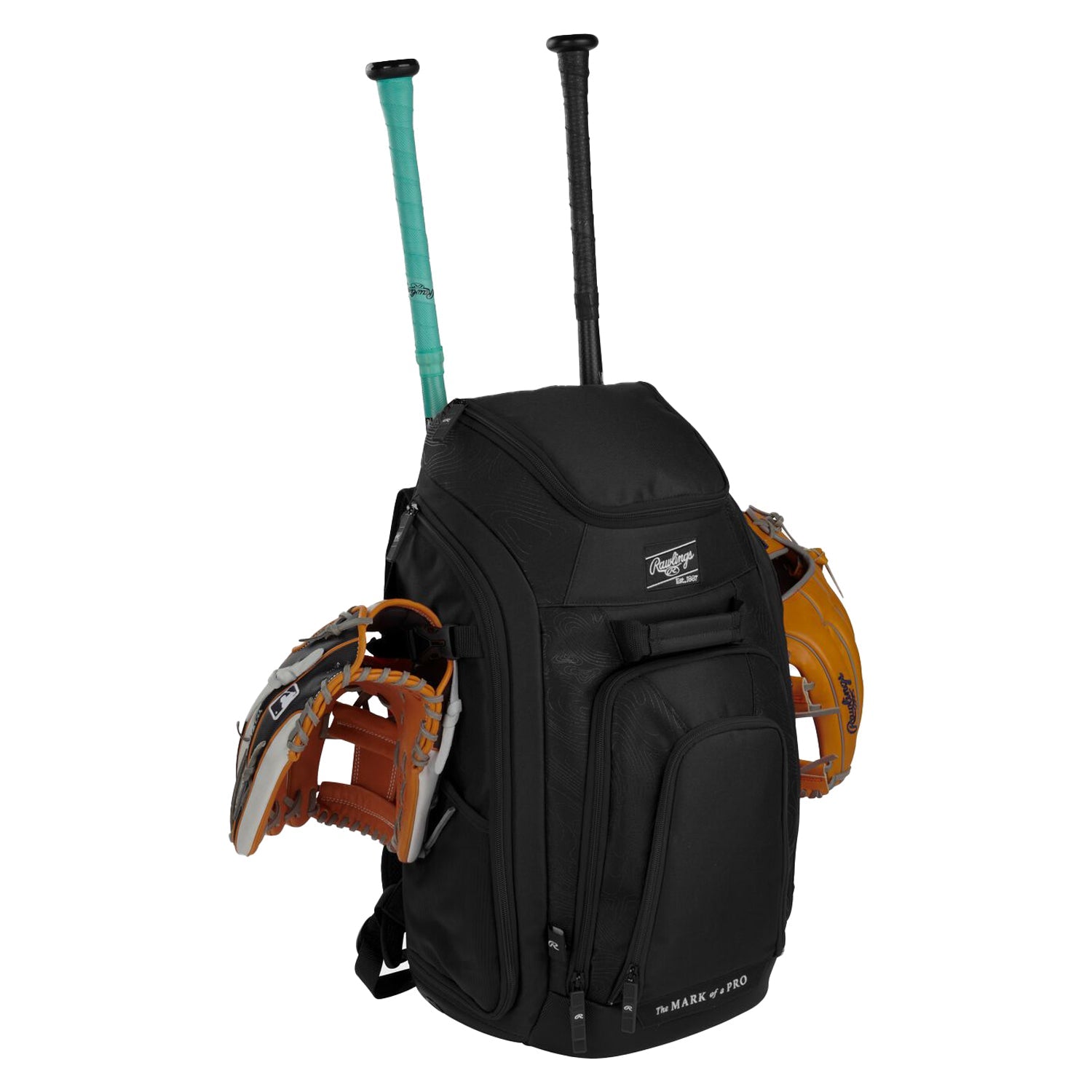 Rawlings Legion 2 Player Backpack Bags in Black Color