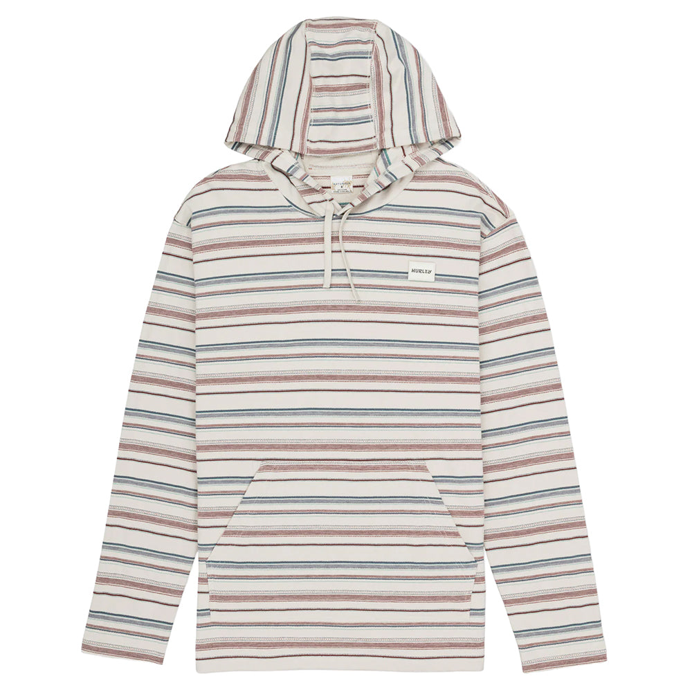 Hurley Og Hooded Poncho Tops in White Color