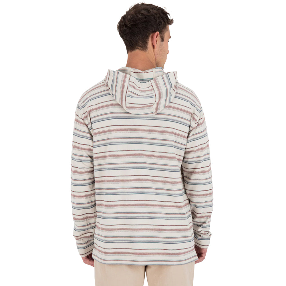 Hurley Og Hooded Poncho Tops in White Color
