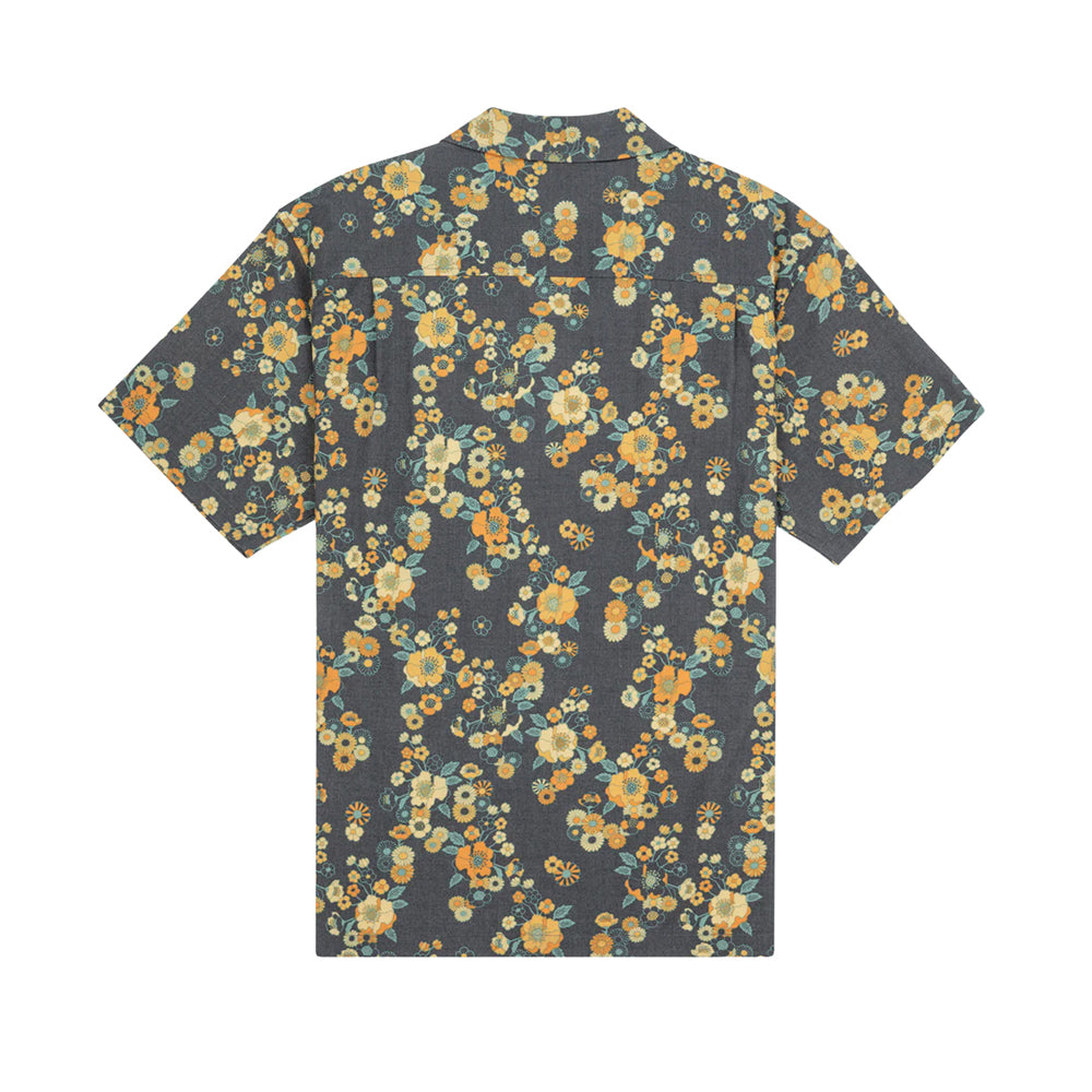 Hurley Dogpatch Camp short sleeve Tops in Black Color