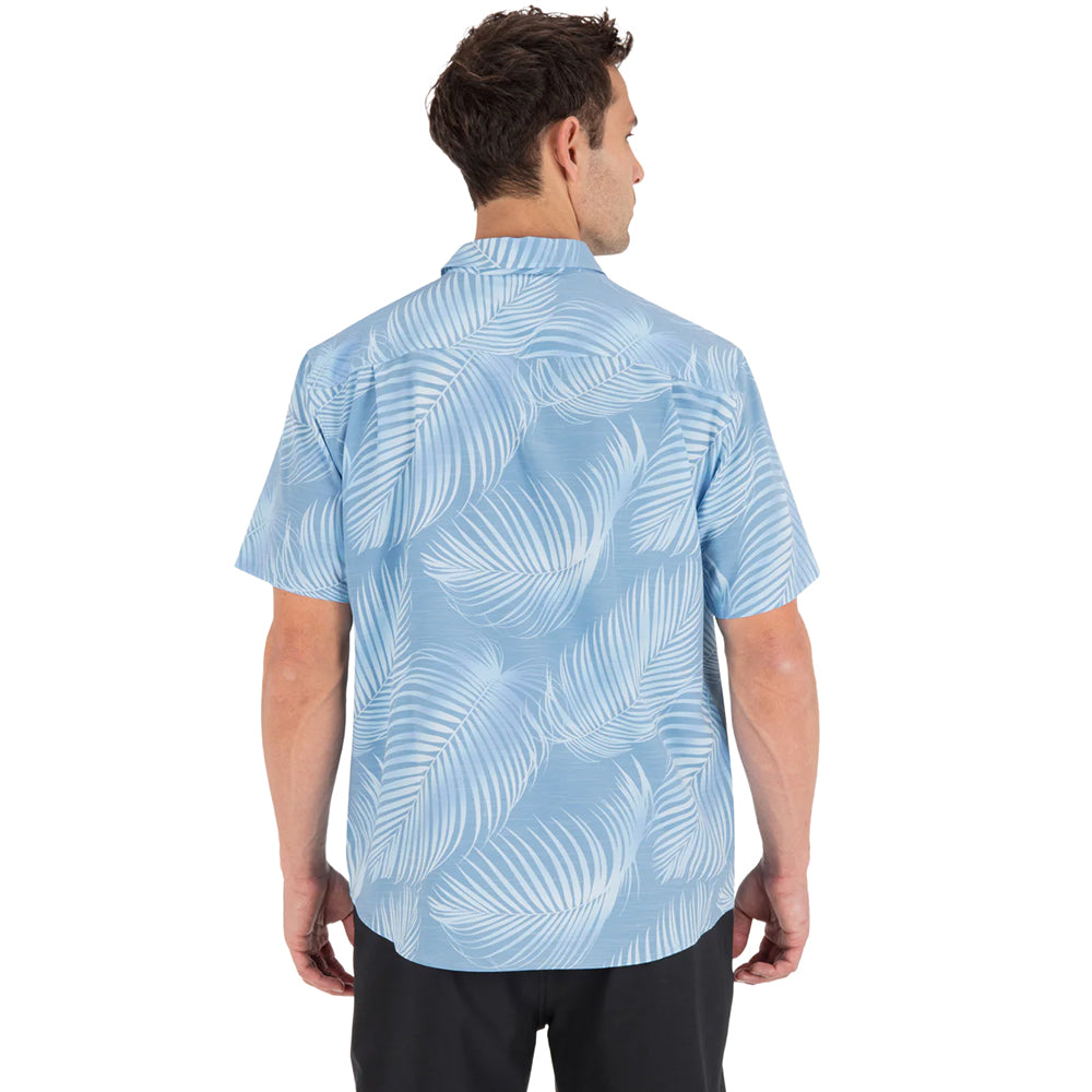 Hurley One And Only Newort Camp Tops in Green Color