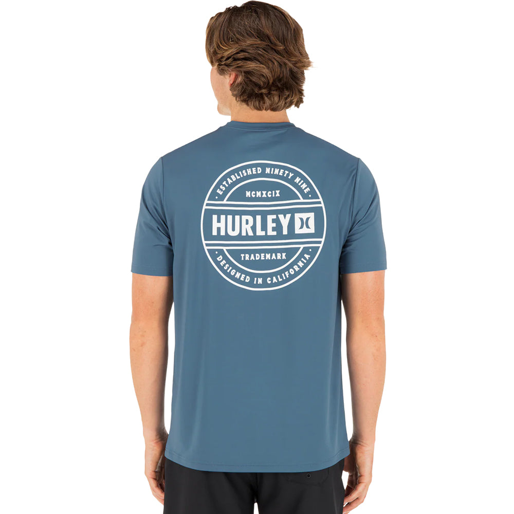 Hurley Hybrid UPF short sleeve Tops in Green Color
