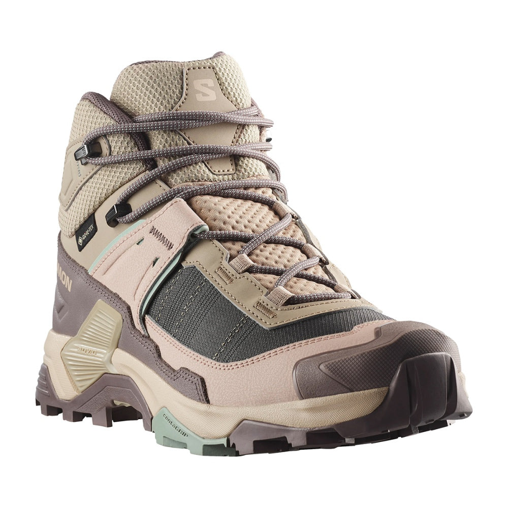 Salomon X Ultra 5 Mid GORE-Tex W Boots in Brown Color