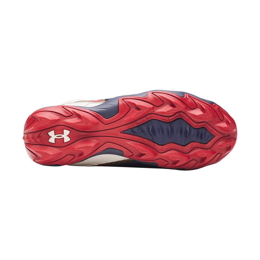Under Armour Ua Harper 10 Rm Jr.Le Baseball Cleats in White Color