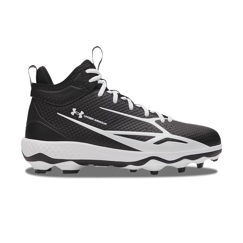 Under Armour Ua Spotlight Mid Baseball Cleats in Black Color