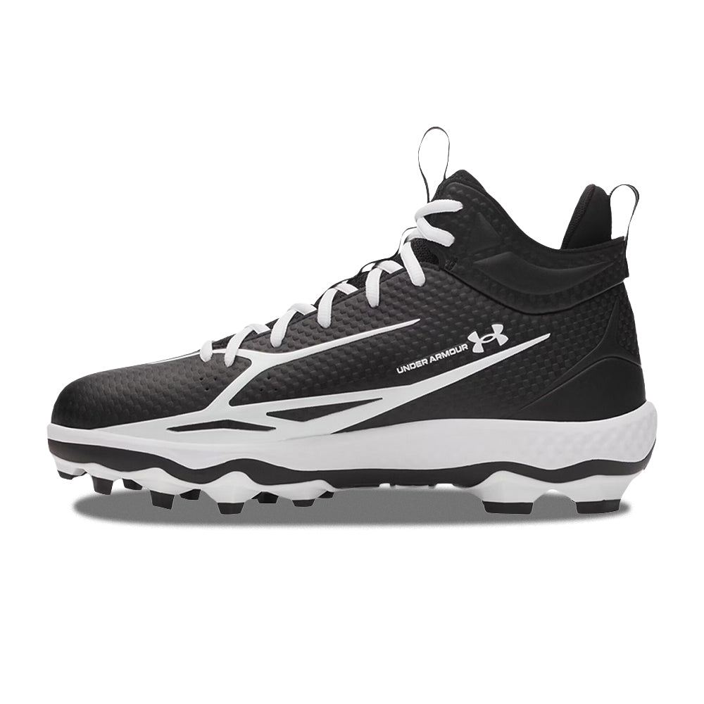 Under Armour Ua Spotlight Mid Baseball Cleats in Black Color