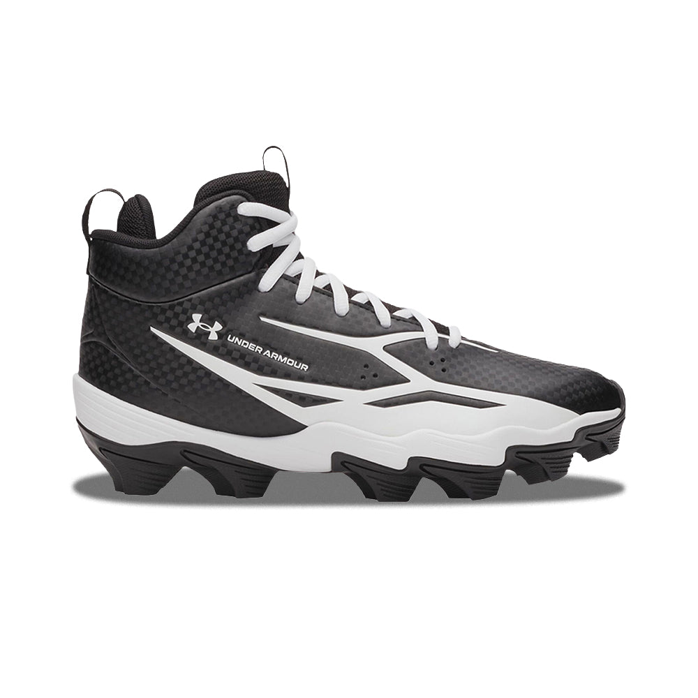 Under Armour Ua Spotlight Hammer Jr. Football Cleats in Black Color