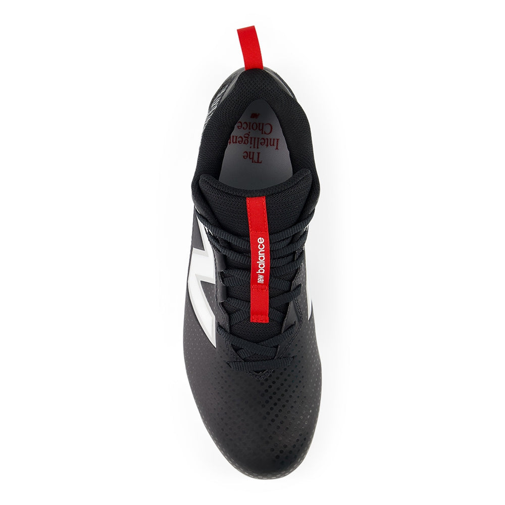 New Balance Rush V5 Mid Lacrosse Cleats in Black Color