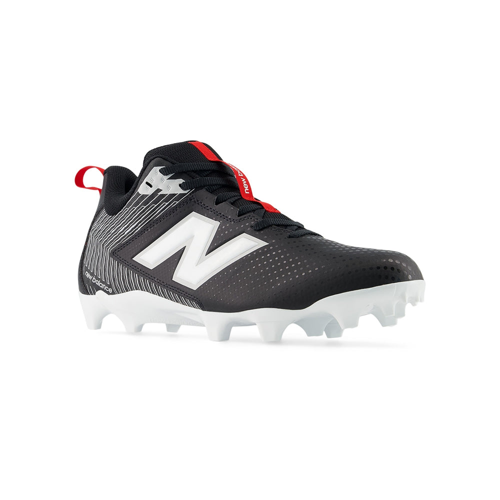 New Balance Rush V5 Mid Lacrosse Cleats in Black Color