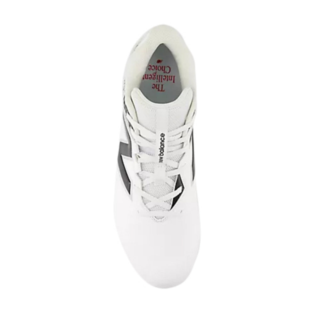 New Balance Rush V5 Mid Lacrosse Cleats in White Color