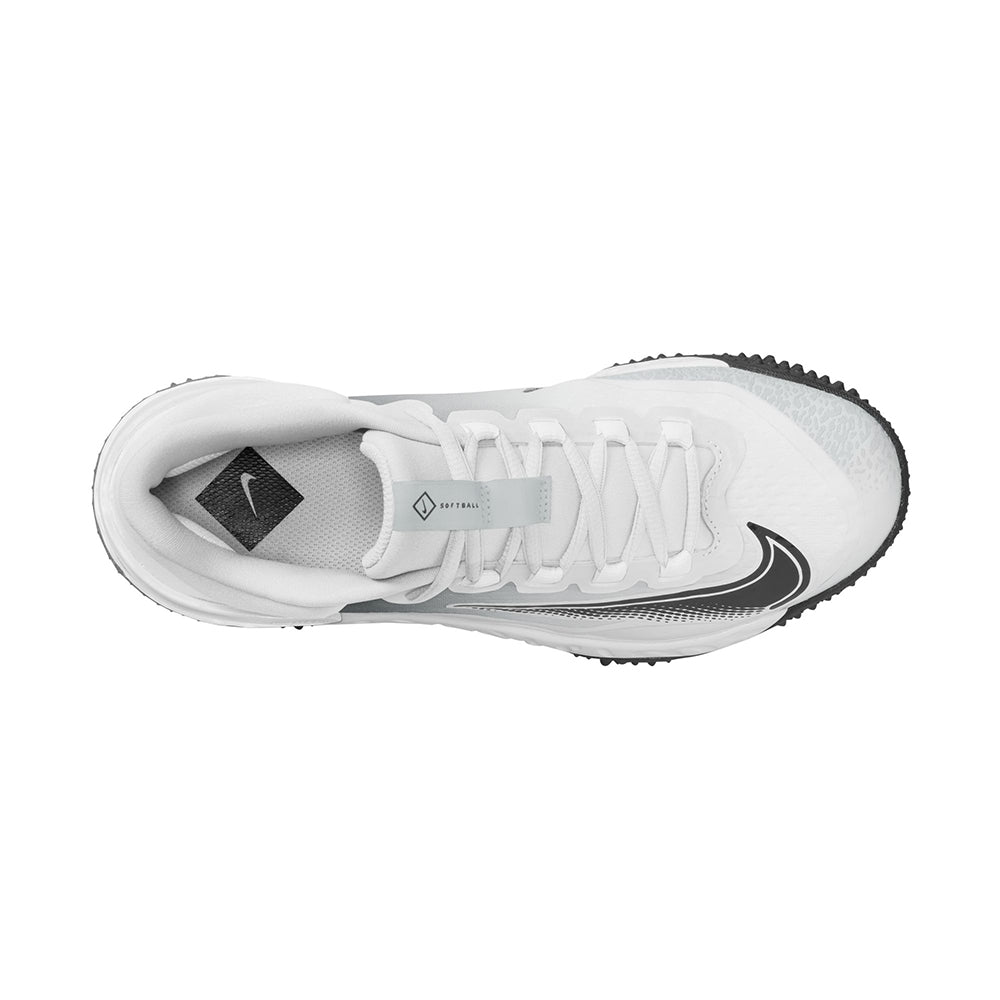 Nike Alpha Huarache elite 4 Trf Softball Cleats in White Color