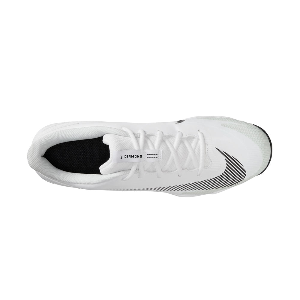 Nike Diamond Fly Keystone Baseball Cleats in White Color