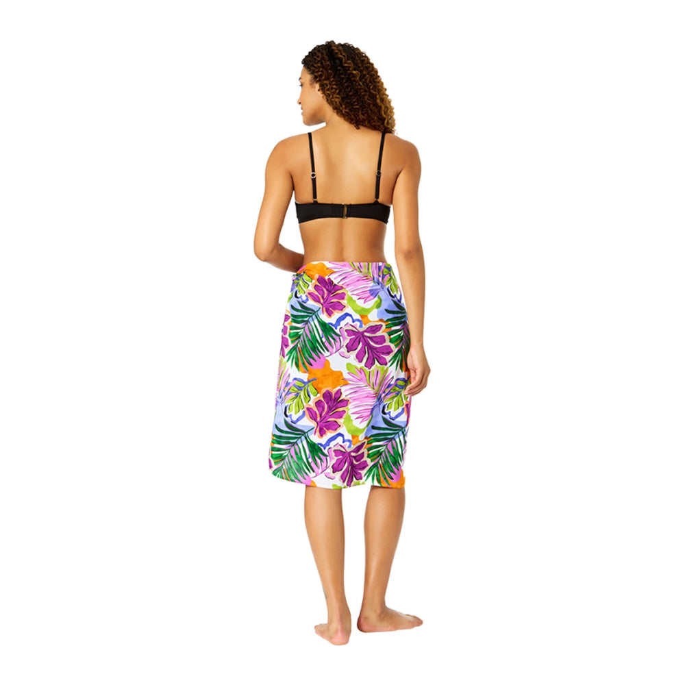 Anne Cole Collection Tie Front Pareo Skirts in Multi Color