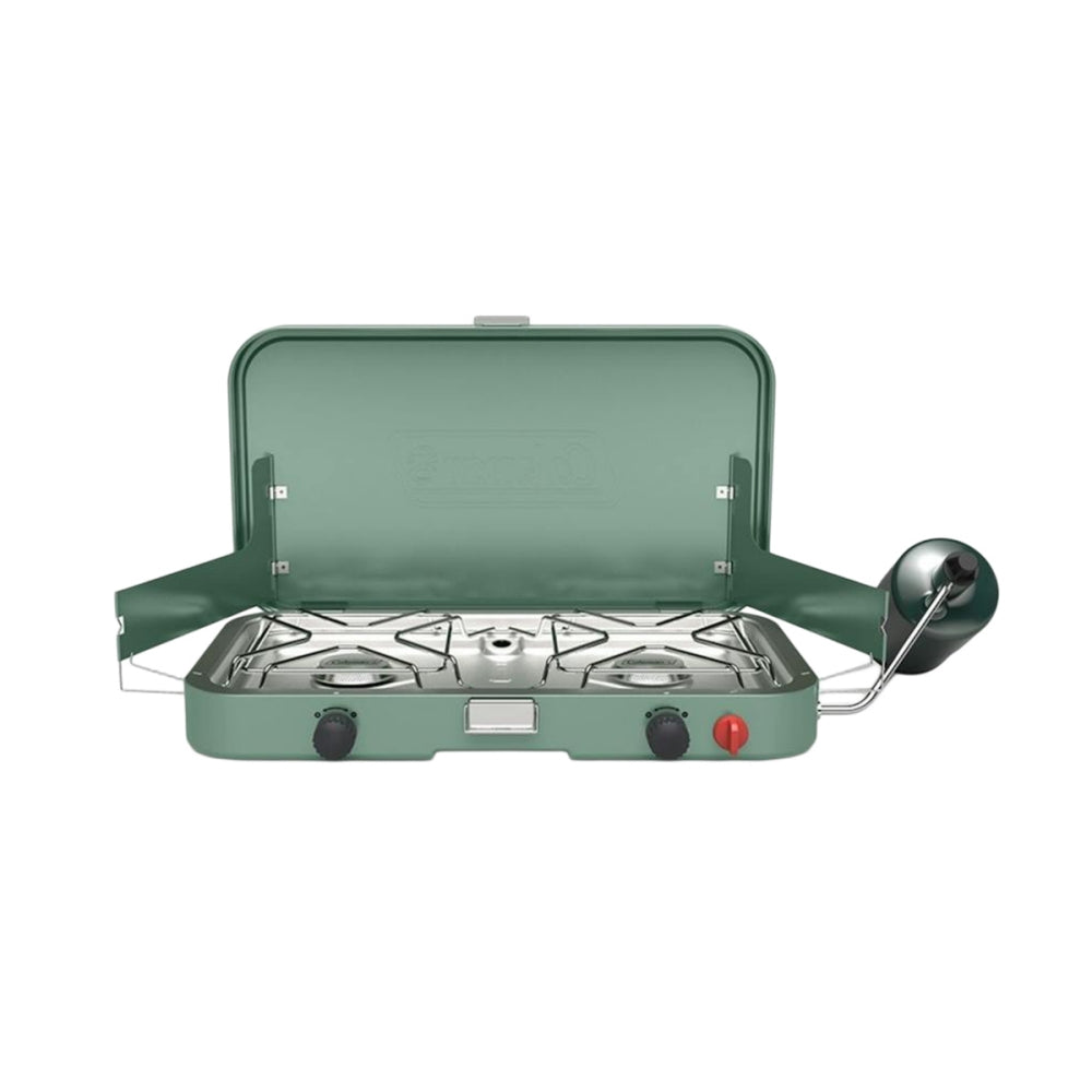 Newell Brands Cascade 222 2-Burner Camp Cooking in Green Color