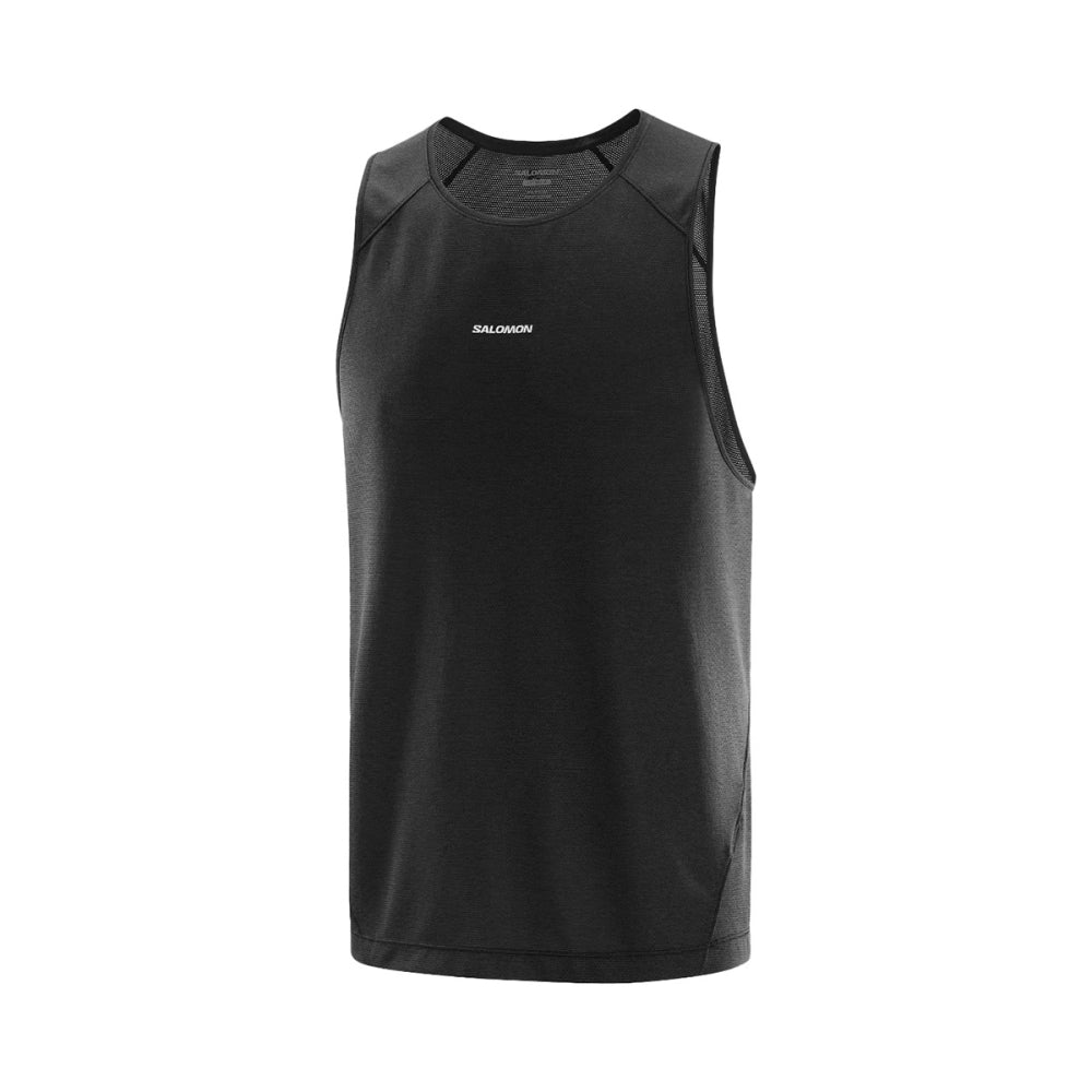 Salomon Shkout Core Tank M Tops in Black Color