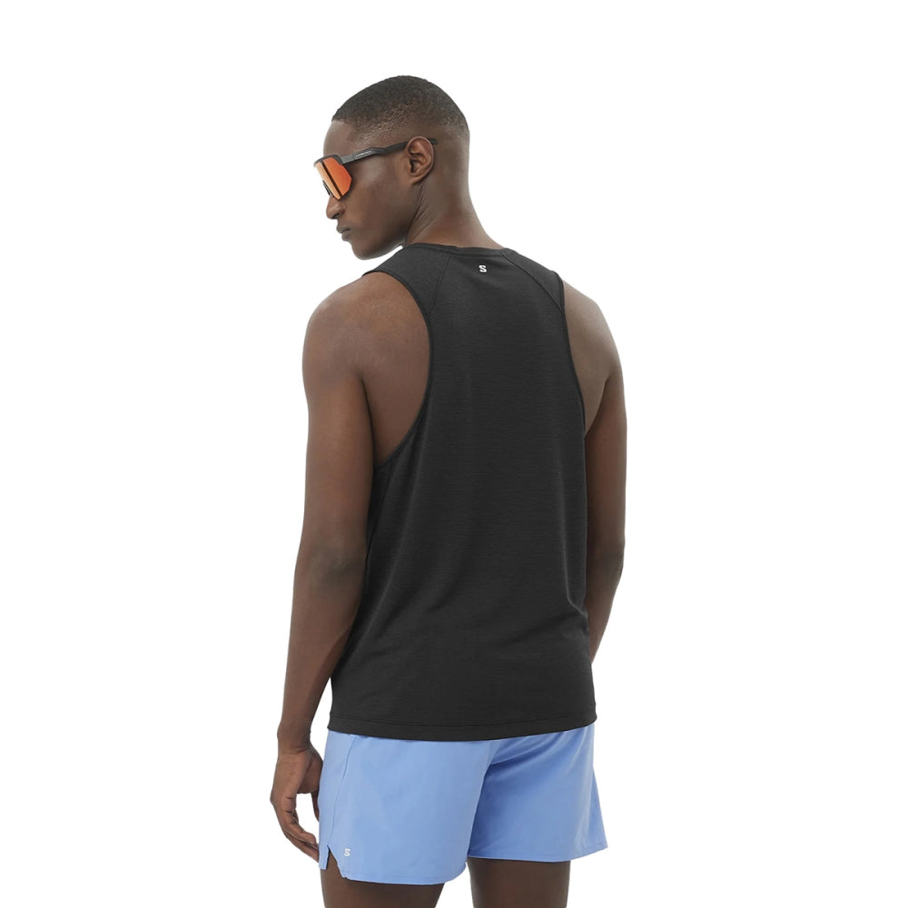 Salomon Shkout Core Tank M Tops in Black Color