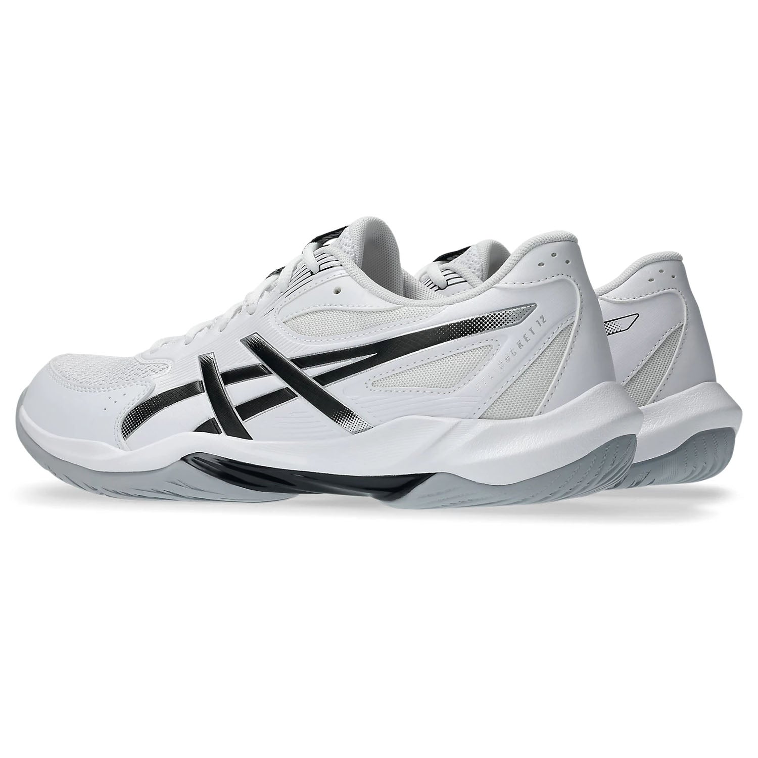 Asics GEL-Rocket 12 Squash Shoes in White Color