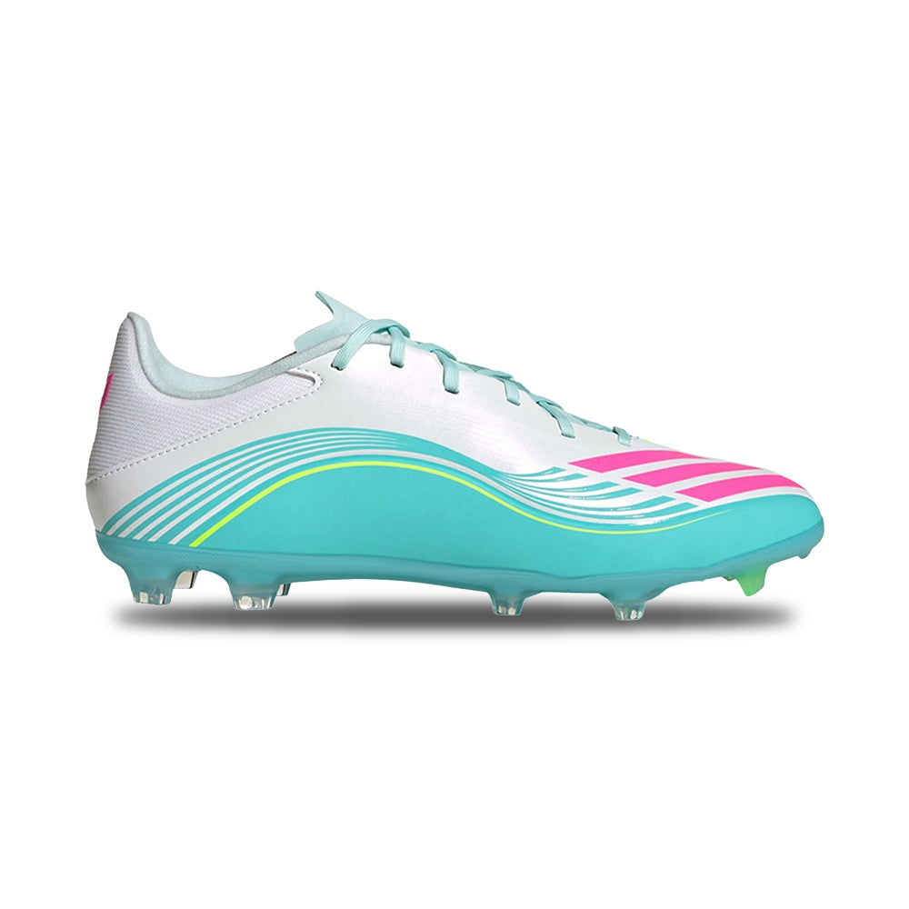 Adidas F50 Messi League FG/MG Soccer Cleats in White Color