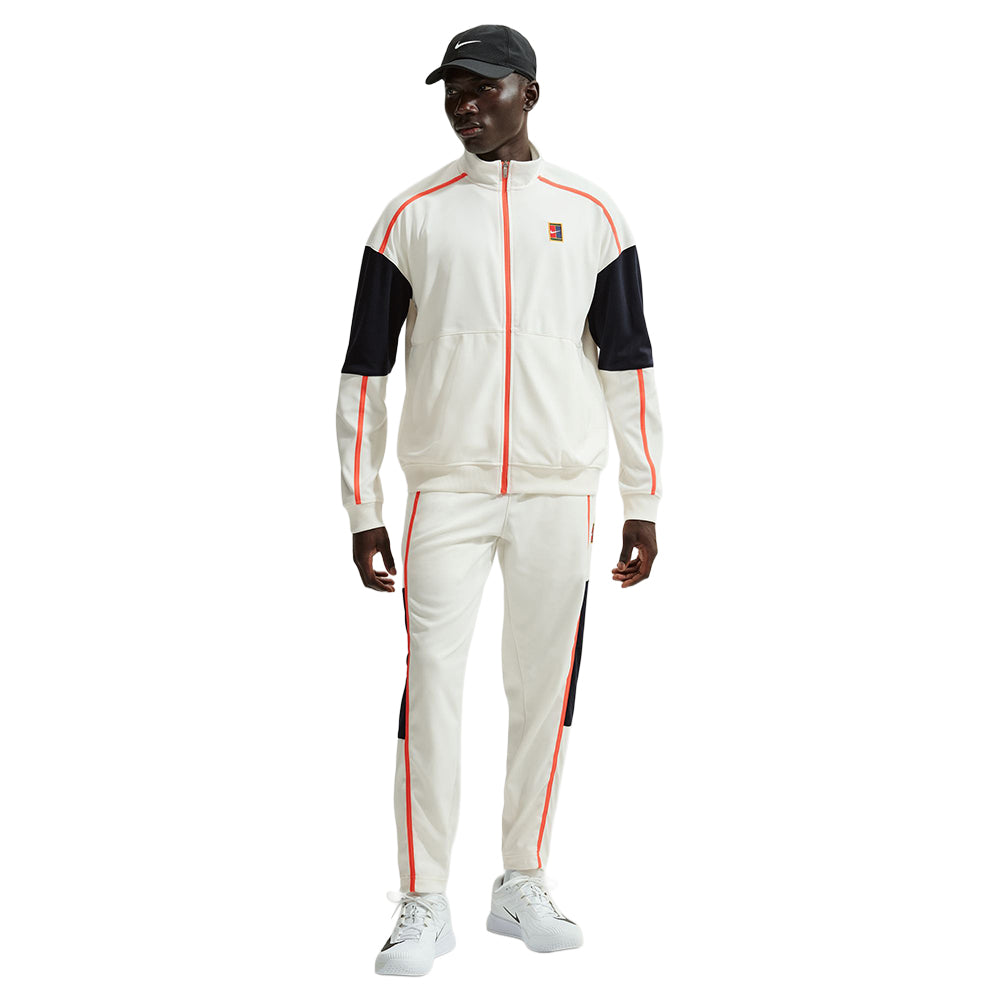 Nike Nikecourt Heritage Track Zip-Ups in White Color