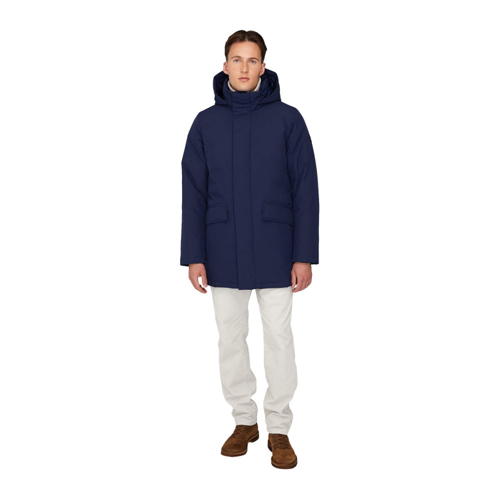 Quartz Co. Mens Champlain Parka City Coats in Blue Color