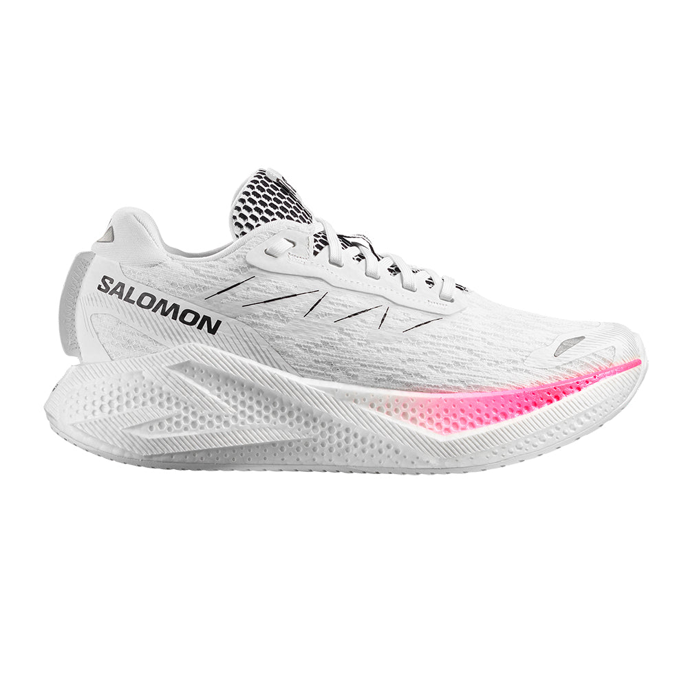 Salomon Womens Aero Glide 4 W Running Shoes in White Color