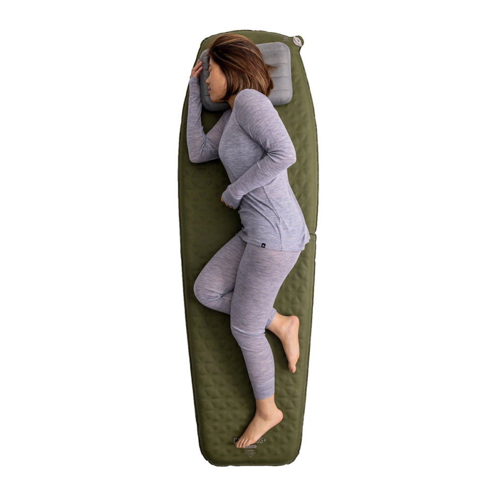 Sea To Summit Unisex Camp Plus Slf Inflt Mat R Sleeping Pads in Green Color