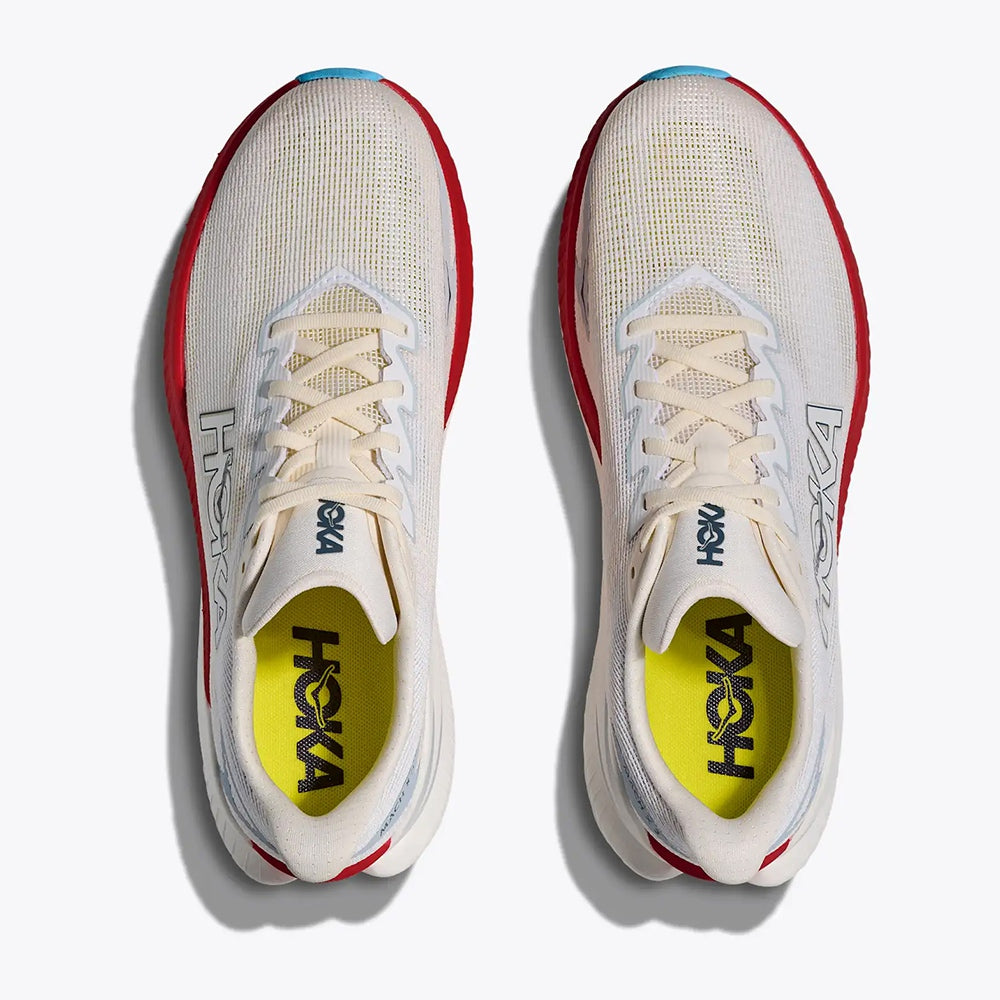 Hoka M Mach X 3 Track Spikes in White Color