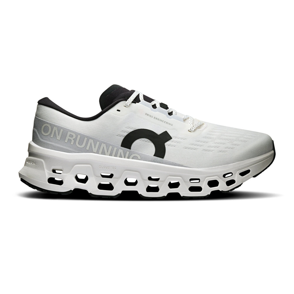 On M Cloudmonster 3 Running Shoes in White Color