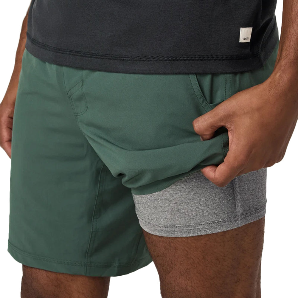 Vuori M-Kore Short 2In1 7 Shorts in Green Color