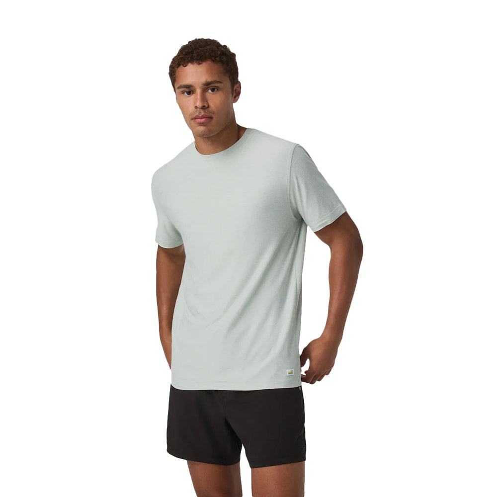 Vuori Strato Tech Tee Tops in Blue Color