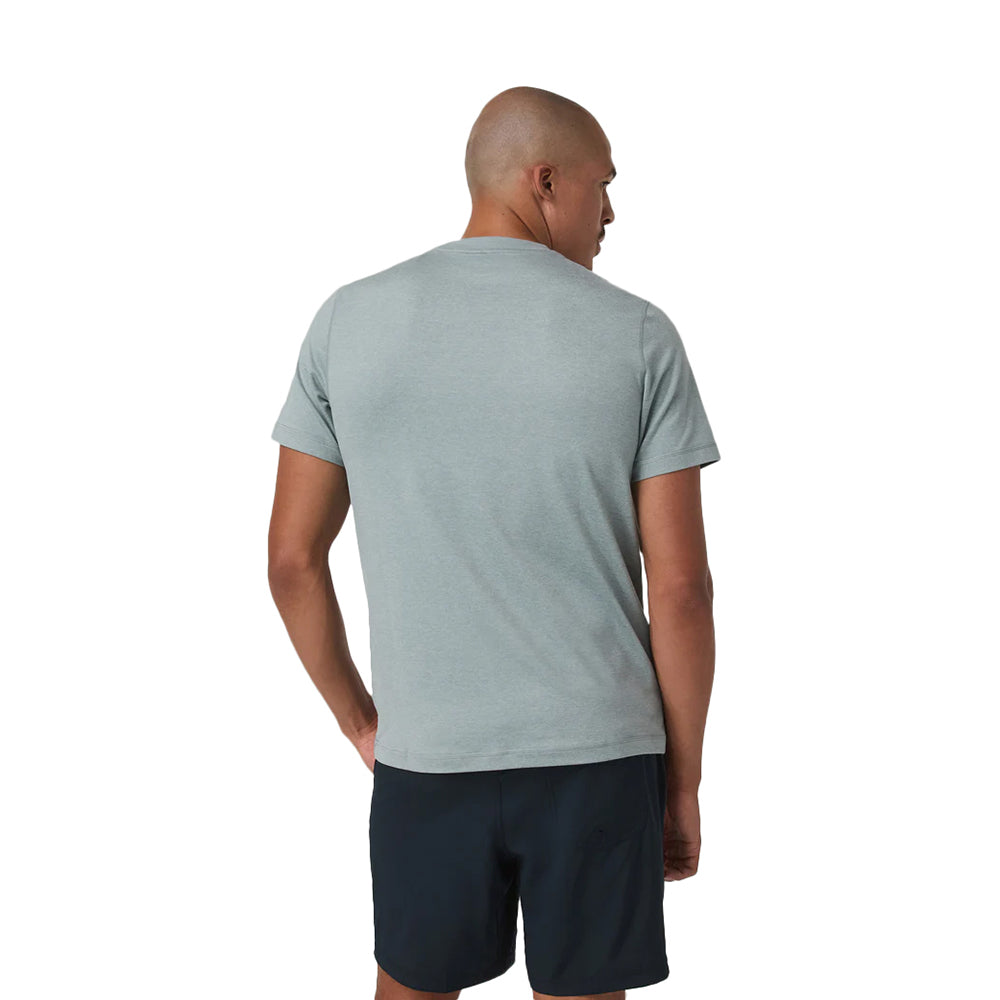 Vuori short sleeve Ponto Performance Tee Tops in Blue Color