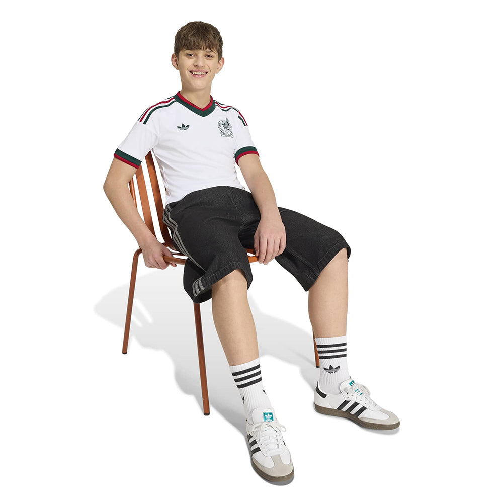 Adidas Mexico away replica jersey Fan Apparel in White Color