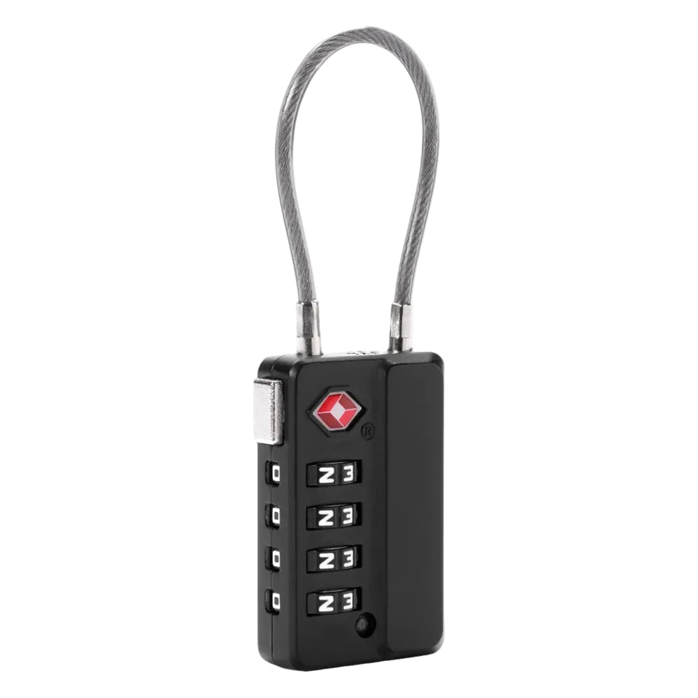 Eagle Creek Cable 4 Dial Tsa Lock Travel Accessories in Black Color