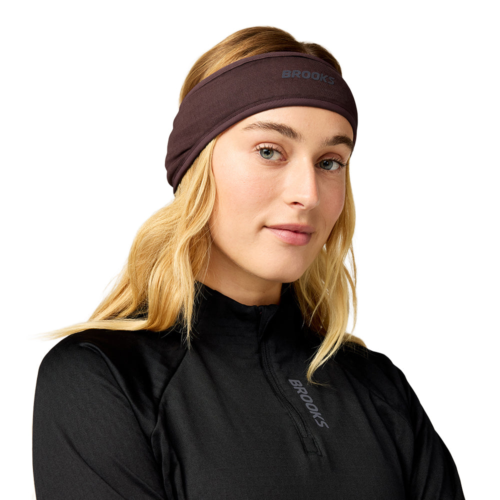Brooks Momentum Thermal Headban Headbands in Brown Color