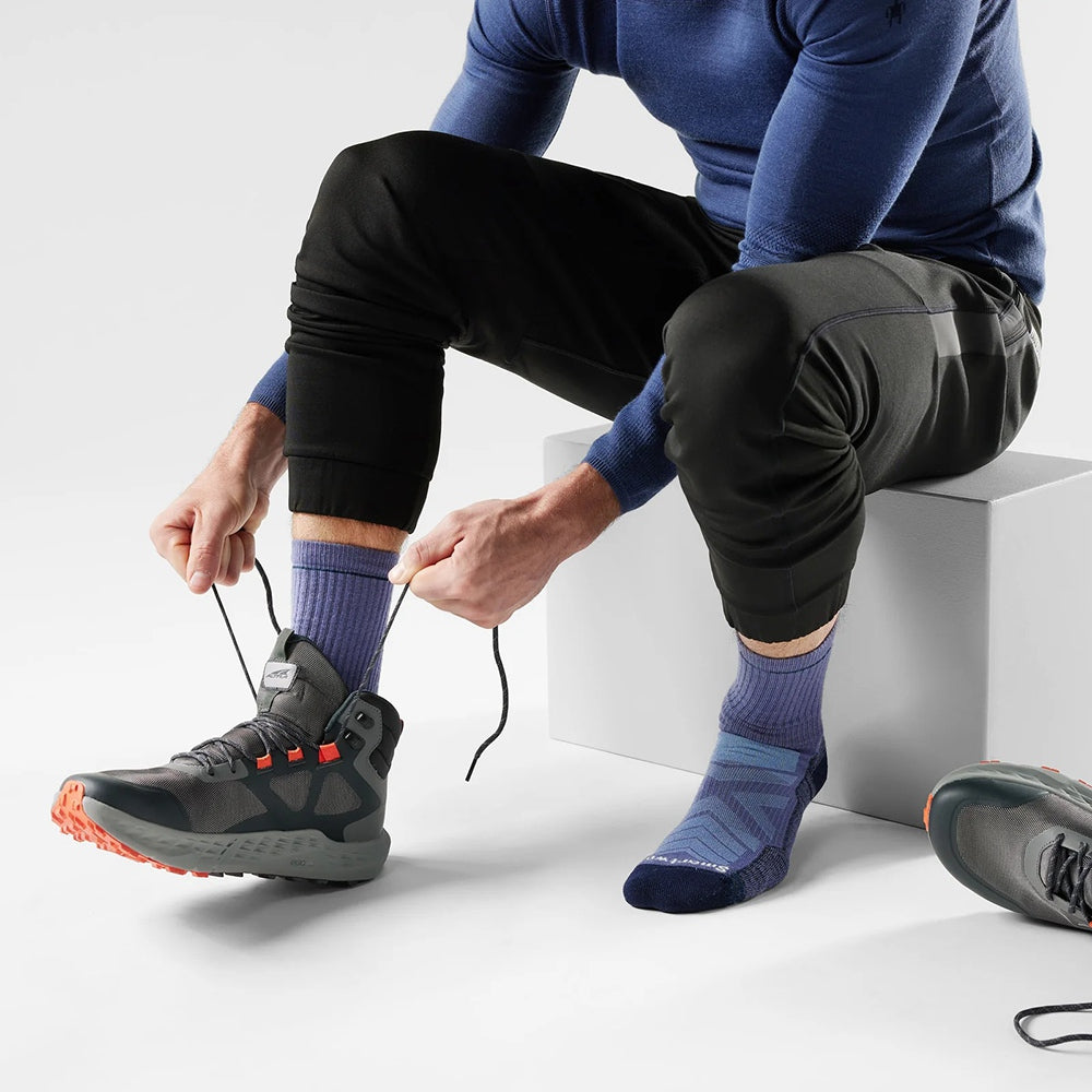 Smartwool Hike Light Cushion Crew Socks in Blue Color